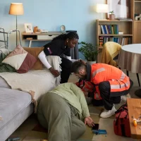 two-emergency-responders-assist-an-elderly-person-who-has-fallen-in-a-cozy-living-room