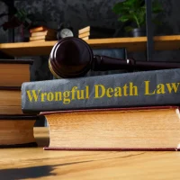 a-gavel-rests-on-a-legal-book-titled-wrongful-death-lawsuit-on-a-wooden-desk